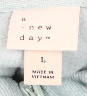A New Day Women's Blue High Neck Pullover Sweatshirt L