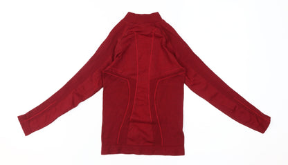 Brubeck Girls Red Pullover Top, Size 12, Long Sleeve Athletic