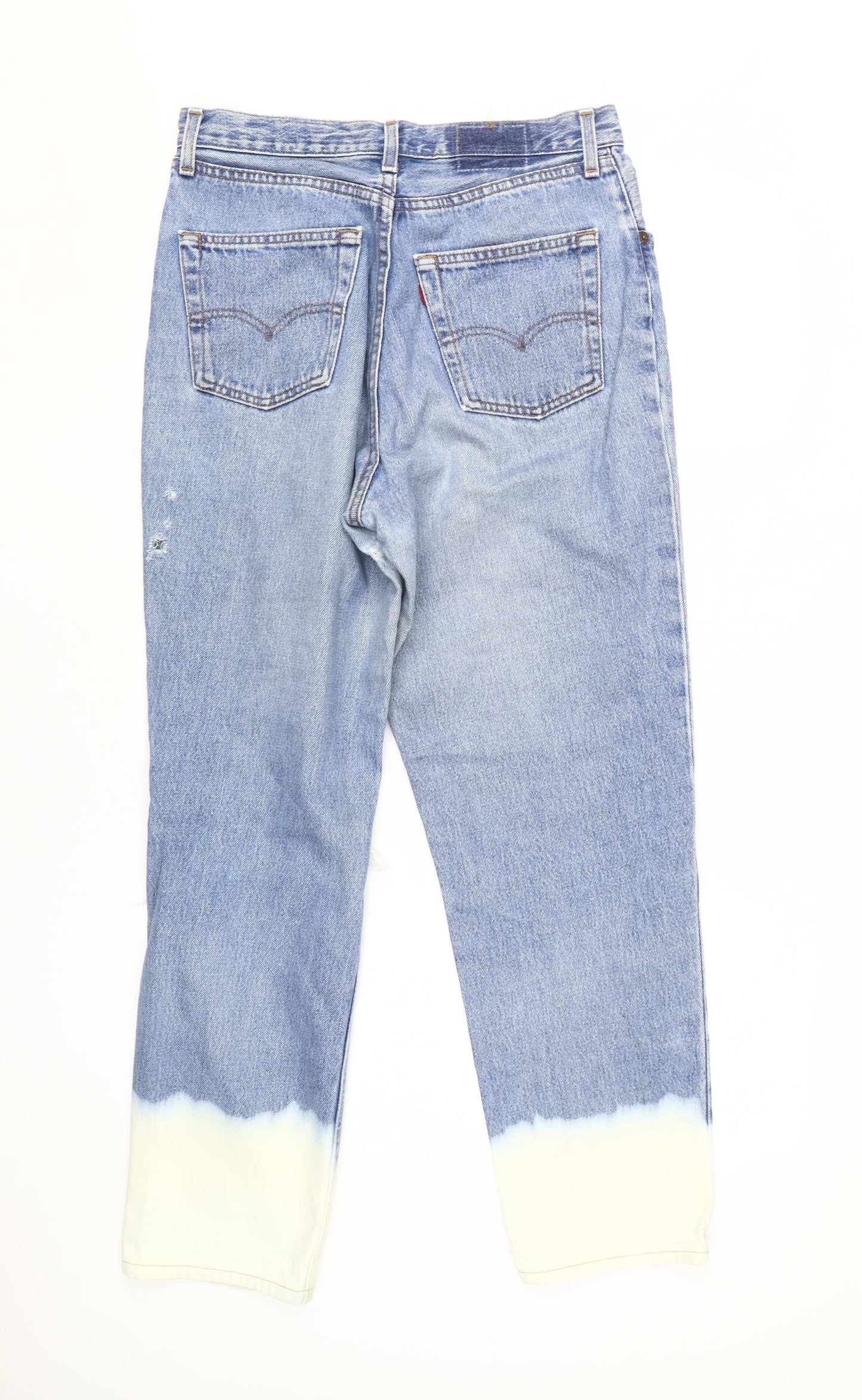 Levi's Women's Blue Distressed Mom Jeans - Size 32