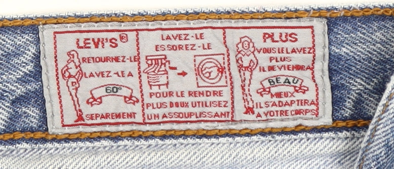 Levi's Women's Blue Distressed Mom Jeans - Size 32