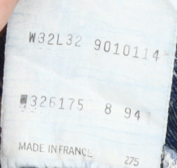 Levi's Women's Blue Distressed Mom Jeans - Size 32