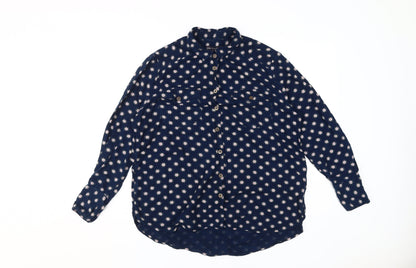 Womens UK Size 12 Marks and Spencer Blue  Button-Up