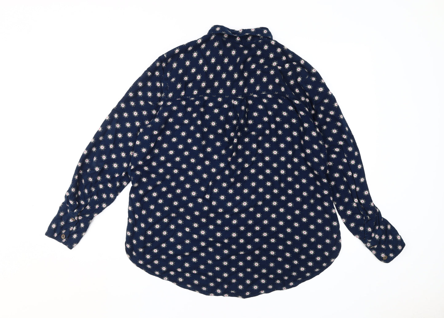 Womens UK Size 12 Marks and Spencer Blue  Button-Up