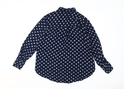 Womens UK Size 12 Marks and Spencer Blue  Button-Up