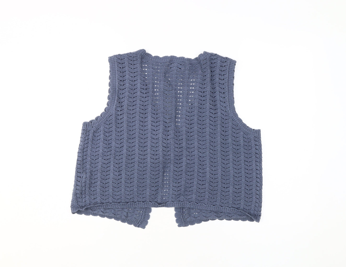 Womens UK Size M ASOS DESIGN Blue Vest Jumper