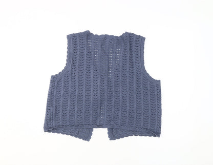 Womens UK Size M ASOS DESIGN Blue Vest Jumper