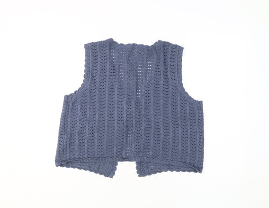 ASOS DESIGN Women's Blue Knit Vest Jumper, M