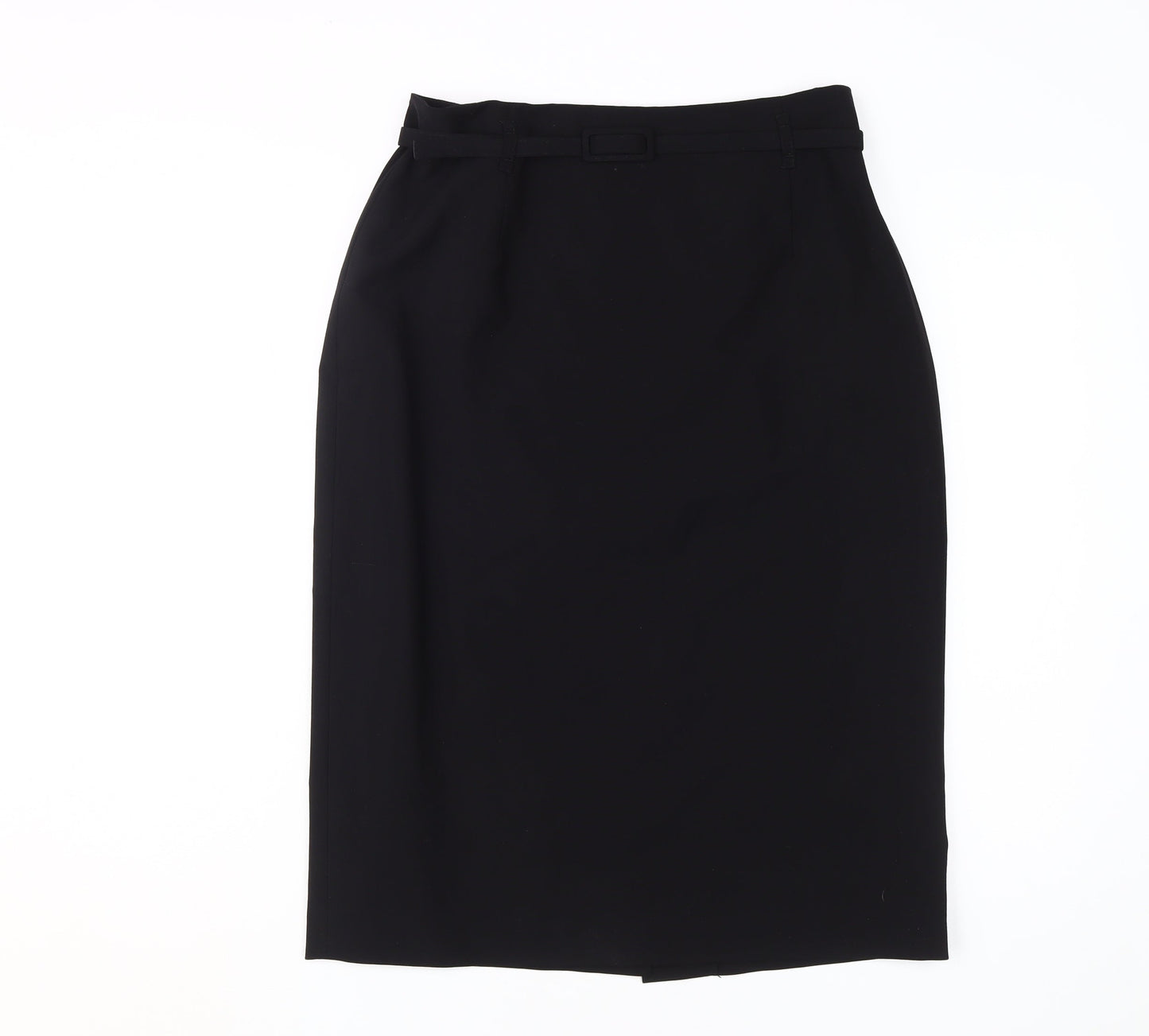 Next Women's Black Pencil Skirt Size 12 Zip Closure