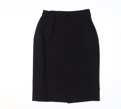 Next Women's Black Pencil Skirt Size 12 Zip Closure