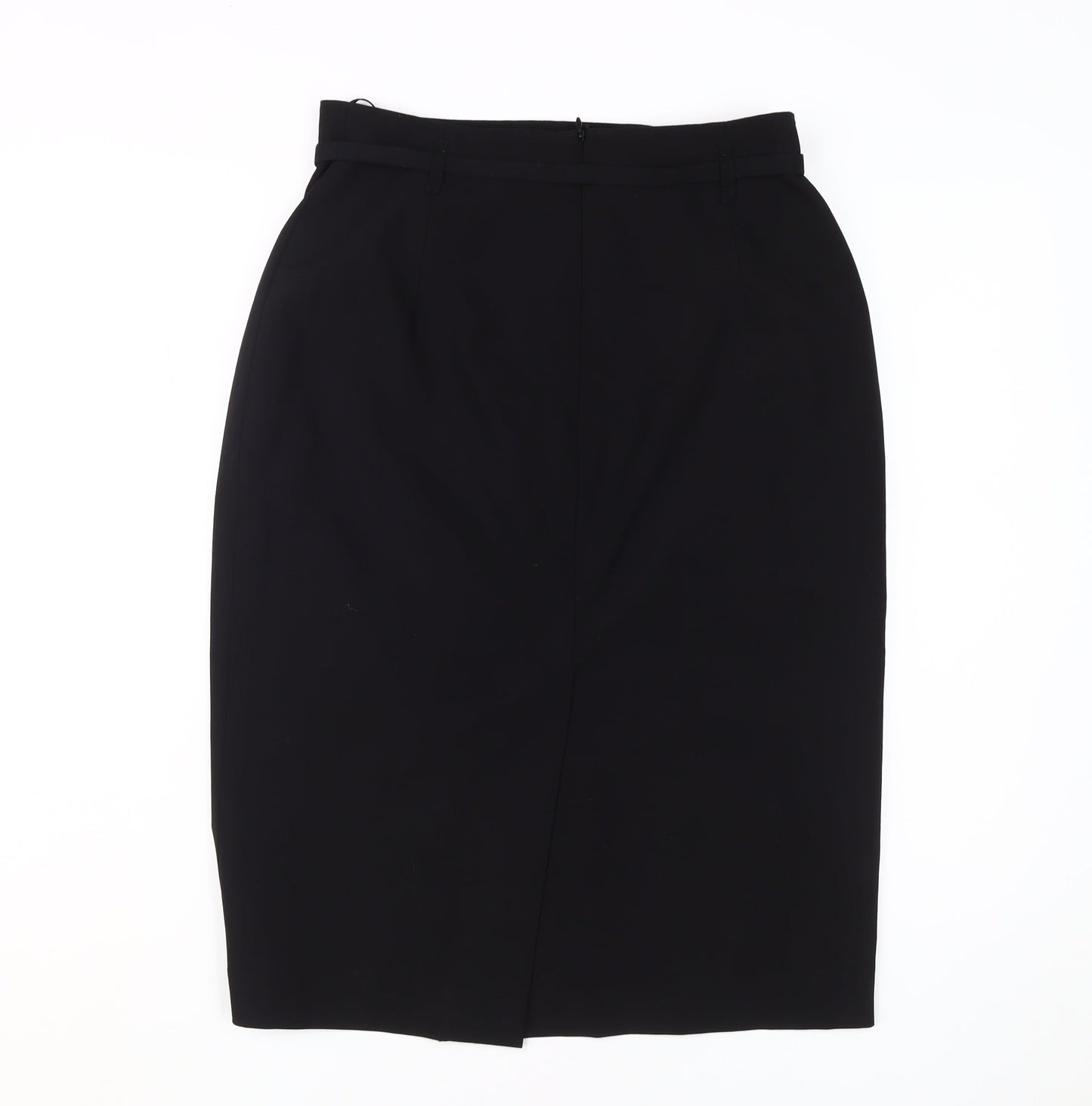 Next Women's Black Pencil Skirt Size 12 Zip Closure
