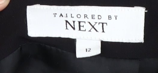 Next Women's Black Pencil Skirt Size 12 Zip Closure