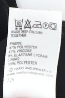 Marks and Spencer Women's Black Pencil Skirt Size 12