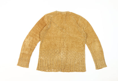 Opus Brown Women’s Cardigan Size S V-Neck Knit