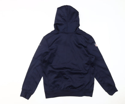 Nike Boys Blue Bears Pullover Hoodie, Size L, Sporty Design