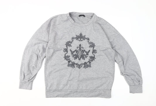 Womens UK Size 12 NEXT Grey Pullover Sweatshirt