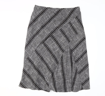 Marks and Spencer Women's Grey A-Line Midi Skirt Size 14
