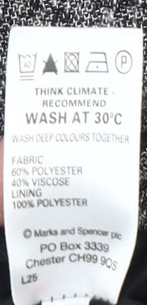 Marks and Spencer Women's Grey A-Line Midi Skirt Size 14