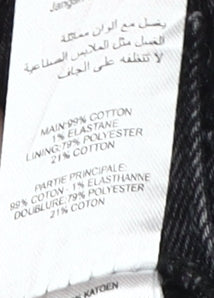 New Look Women's Black Cropped Straight Jeans Size 16