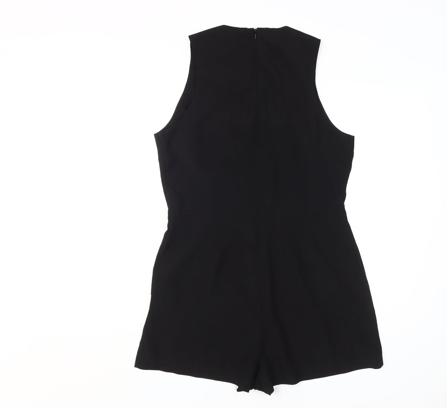 rock&rags Women’s Black Beaded Sleeveless Playsuit L
