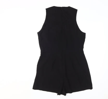 rock&rags Women’s Black Beaded Sleeveless Playsuit L