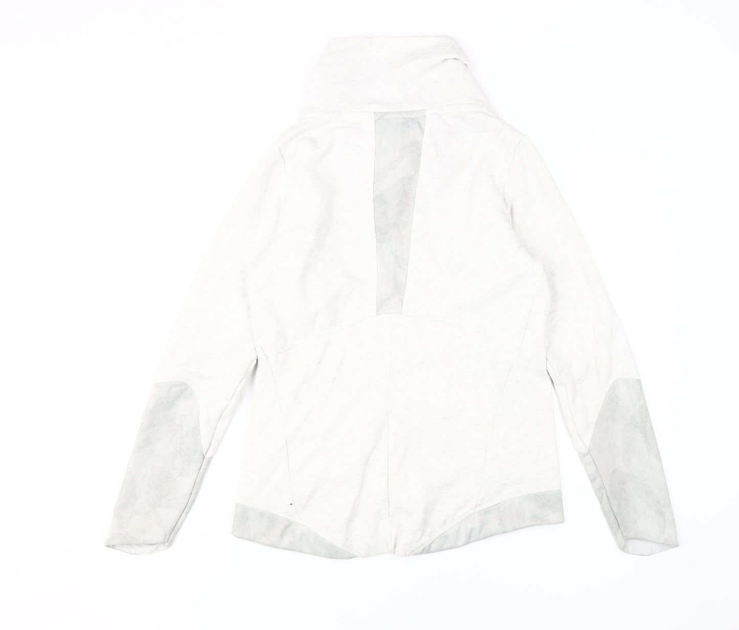 Decathlon Unisex White M Cowl Neck Sweatshirt