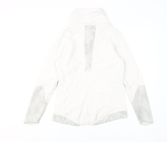 Decathlon Unisex White M Cowl Neck Sweatshirt