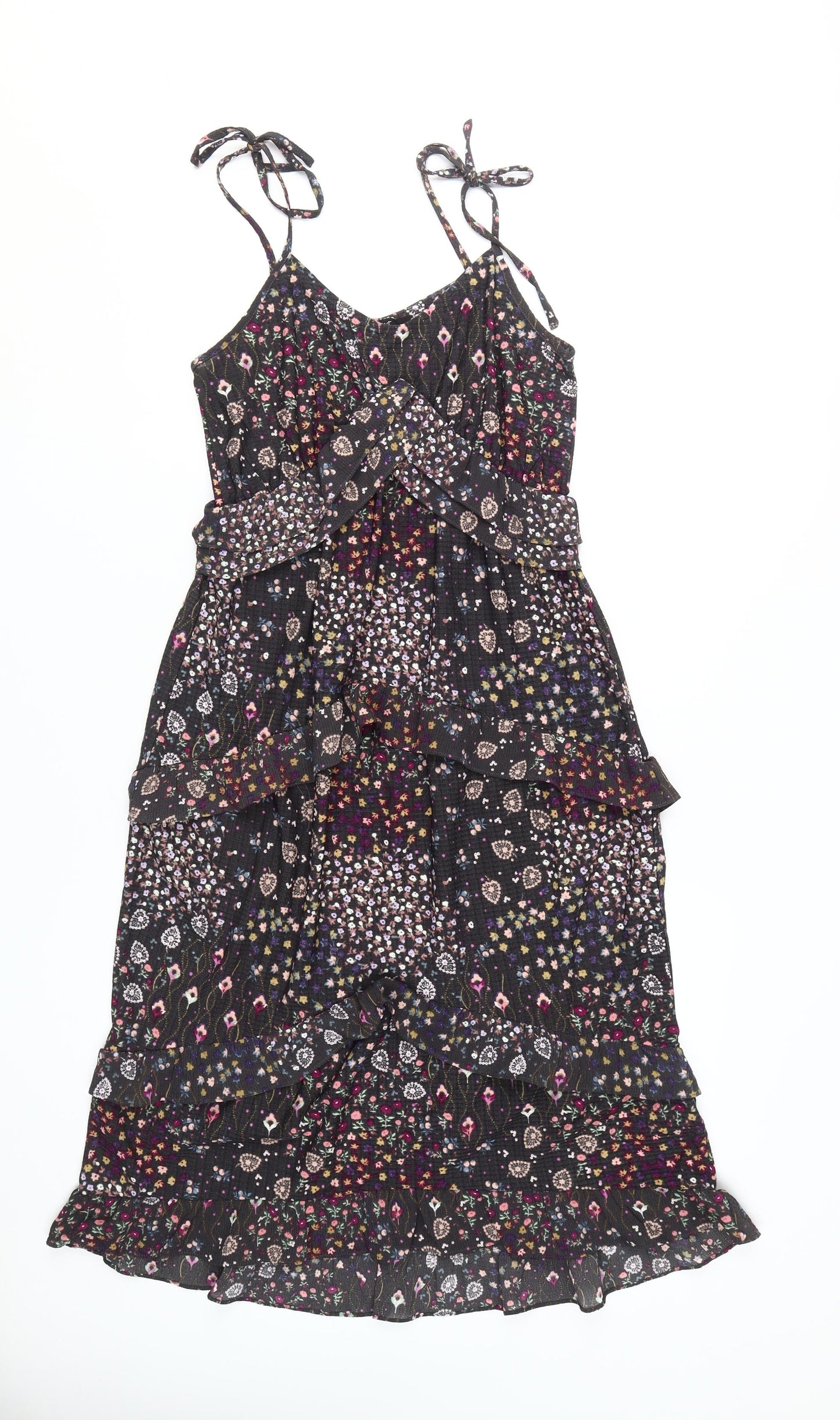 Next Women's Multicoloured Floral A-Line Midi Dress