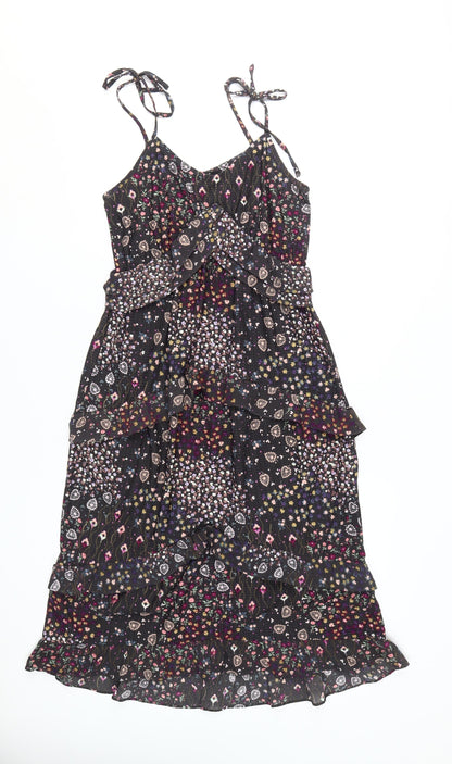 Next Women's Multicoloured Floral A-Line Midi Dress