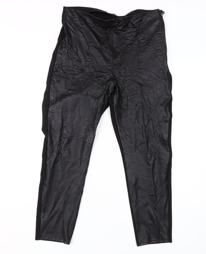 Womens UK Size 14 Wallis Regular Fit  Black Trousers