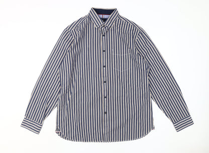 Mens UK Collar Size L Marks and Spencer Smart Blue  Dress Shirt