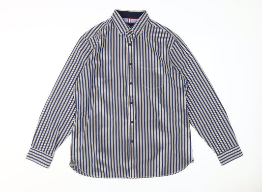 Mens UK Collar Size L Marks and Spencer Smart Blue  Dress Shirt