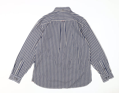 Mens UK Collar Size L Marks and Spencer Smart Blue  Dress Shirt