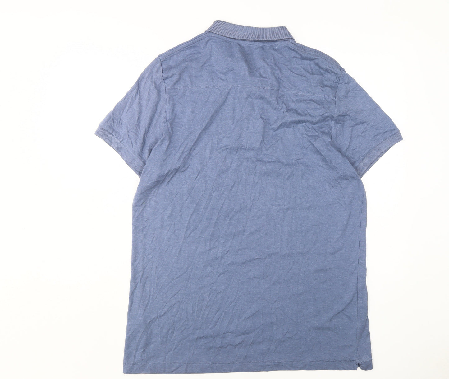 French Connection Men's Blue 2XL Polo Shirt Short Sleeve