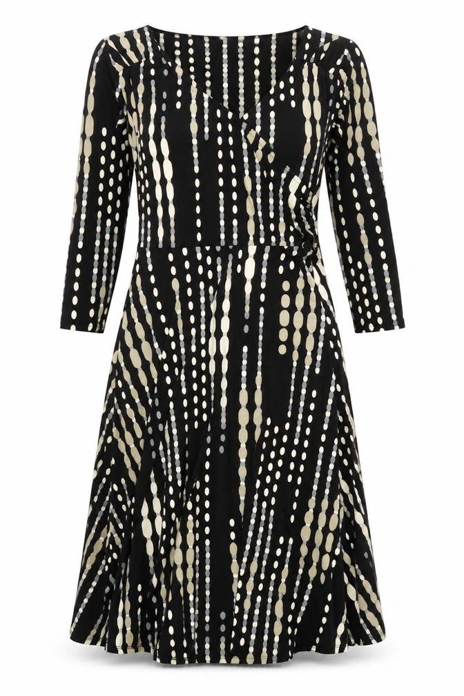 Wallis Women's Black Dress Size 10, 3/4 Sleeve, Polyester Blend