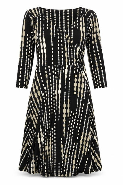 Wallis Women's Black Dress Size 10, 3/4 Sleeve, Polyester Blend