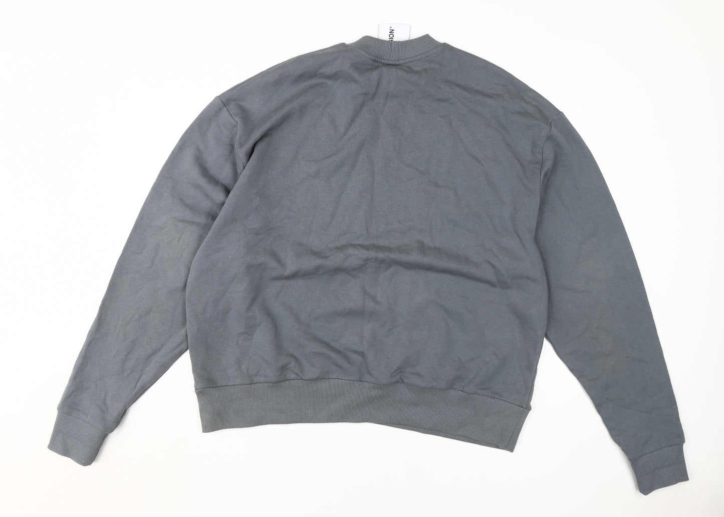 Mens UK Size XS COLLUSION Grey Pullover Sweatshirt
