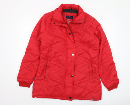 Warmline Women's Red Quilted Mid-Length Jacket XL
