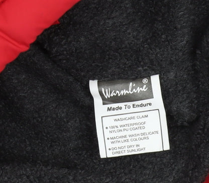 Warmline Women's Red Quilted Mid-Length Jacket XL