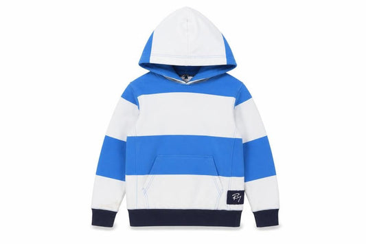 Rydale Boys Blue Striped Pullover Hoodie 11-12 Years