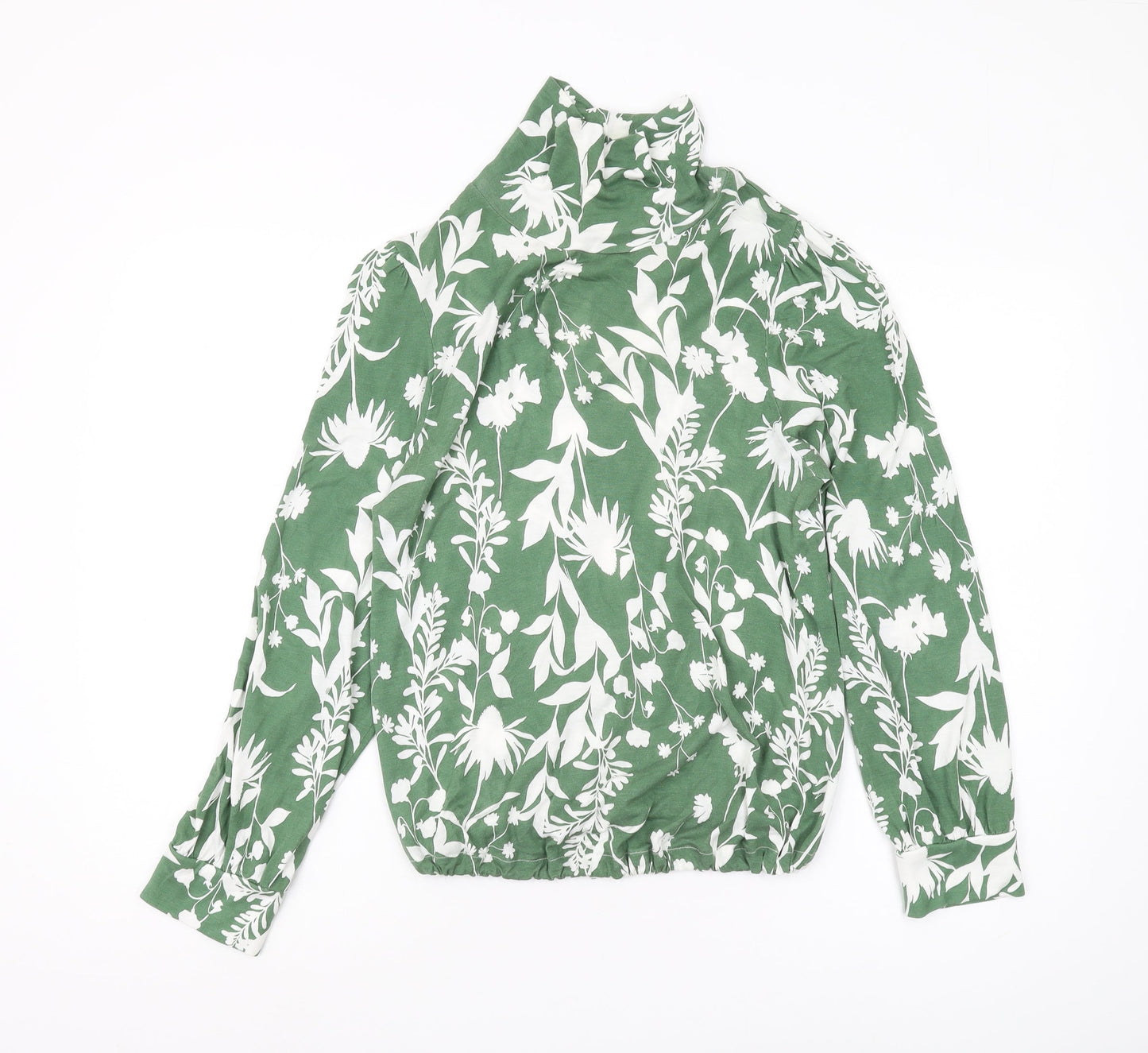 Womens UK Size 16 Marks and Spencer Green Tunic Blouse