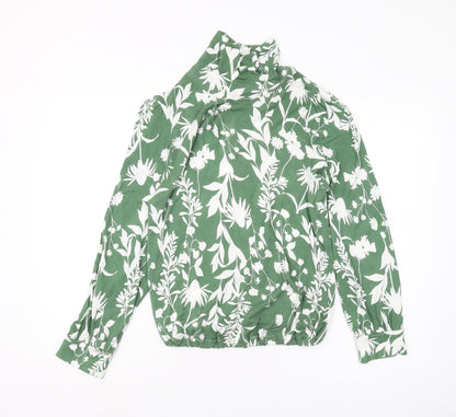 Womens UK Size 16 Marks and Spencer Green Tunic Blouse