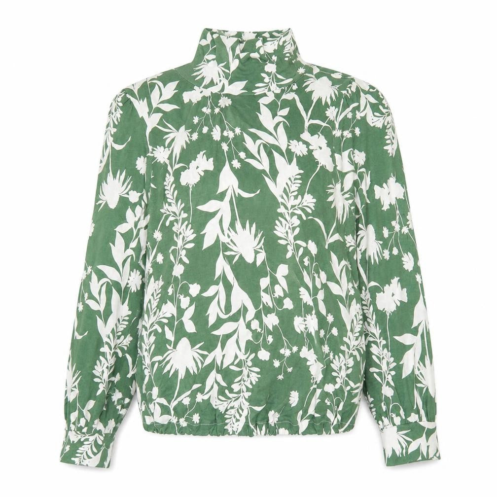 Womens UK Size 16 Marks and Spencer Green Tunic Blouse