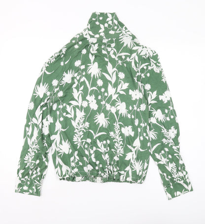 Womens UK Size 16 Marks and Spencer Green Tunic Blouse