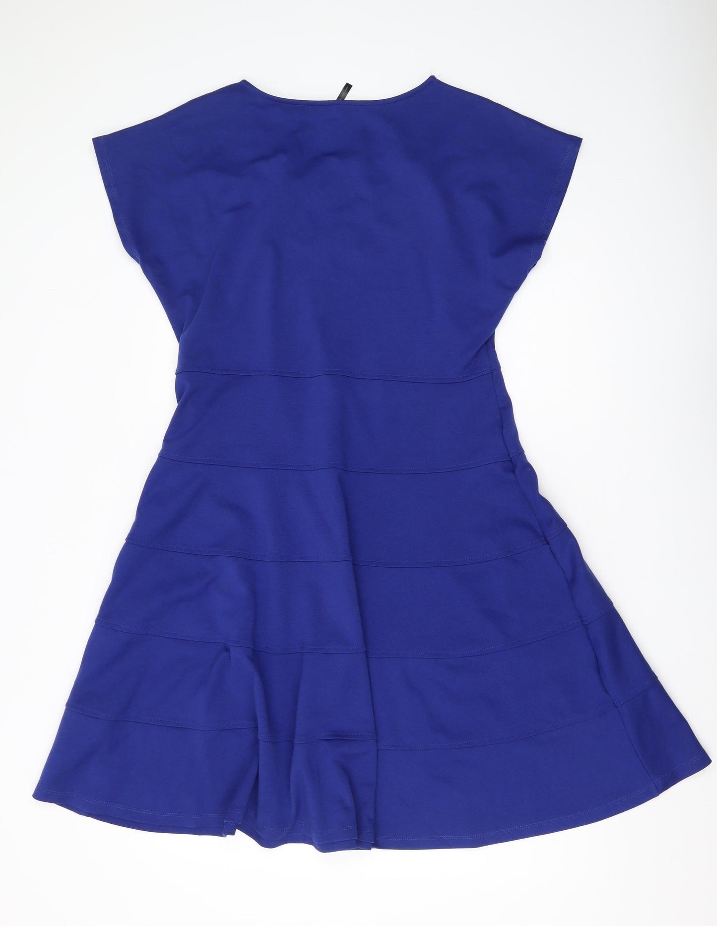 Pamplemousse Women's Blue Fit & Flare Dress Size 16