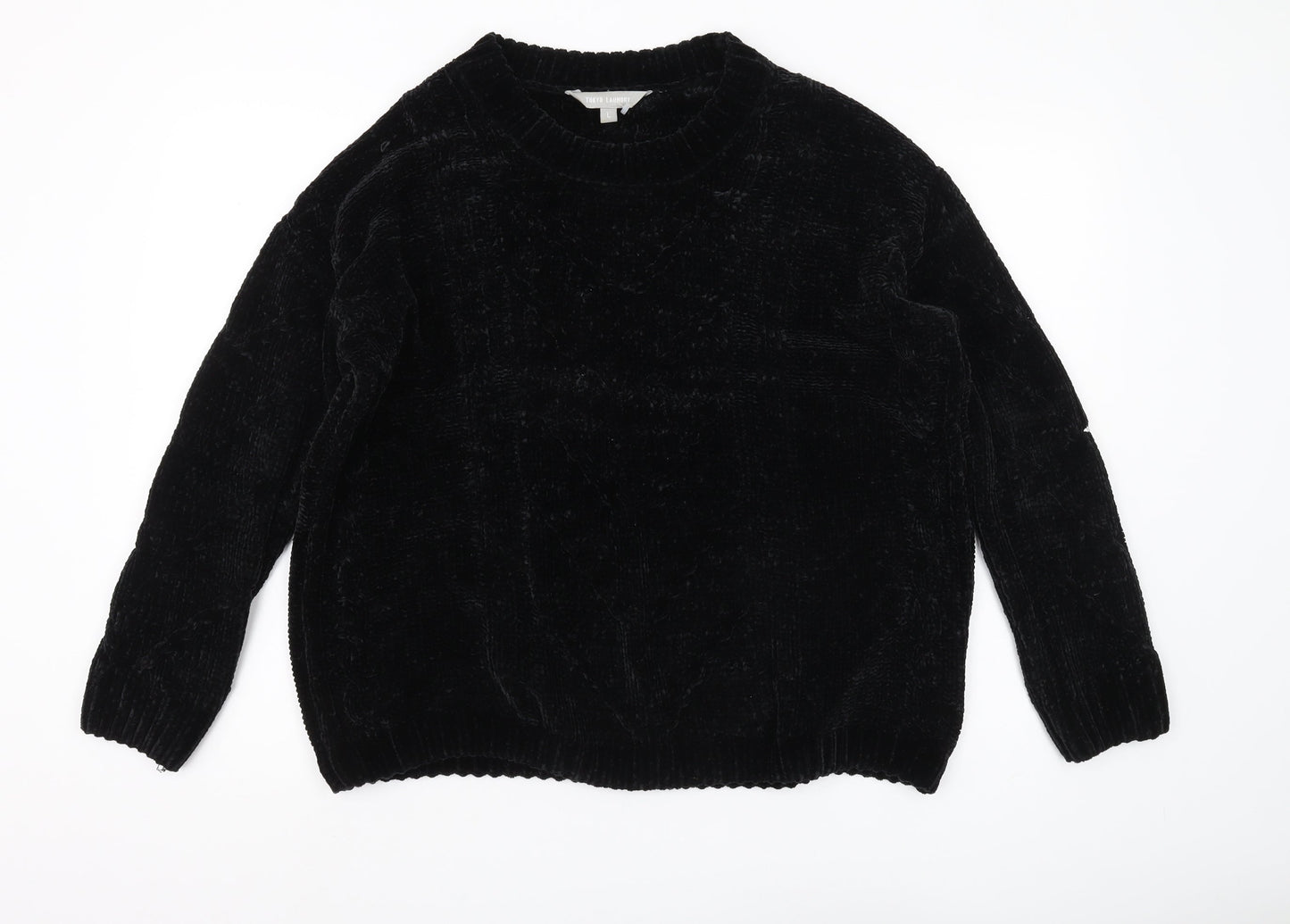 Womens UK Size L Tokyo Laundry Black Pullover Jumper