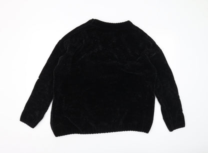 Womens UK Size L Tokyo Laundry Black Pullover Jumper