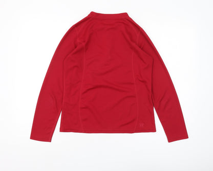 Rohan Women's Red XS Pullover, 1/4 Zip Long Sleeve Top