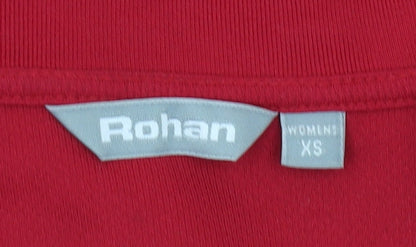 Rohan Women's Red XS Pullover, 1/4 Zip Long Sleeve Top