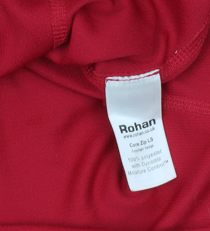 Rohan Women's Red XS Pullover, 1/4 Zip Long Sleeve Top