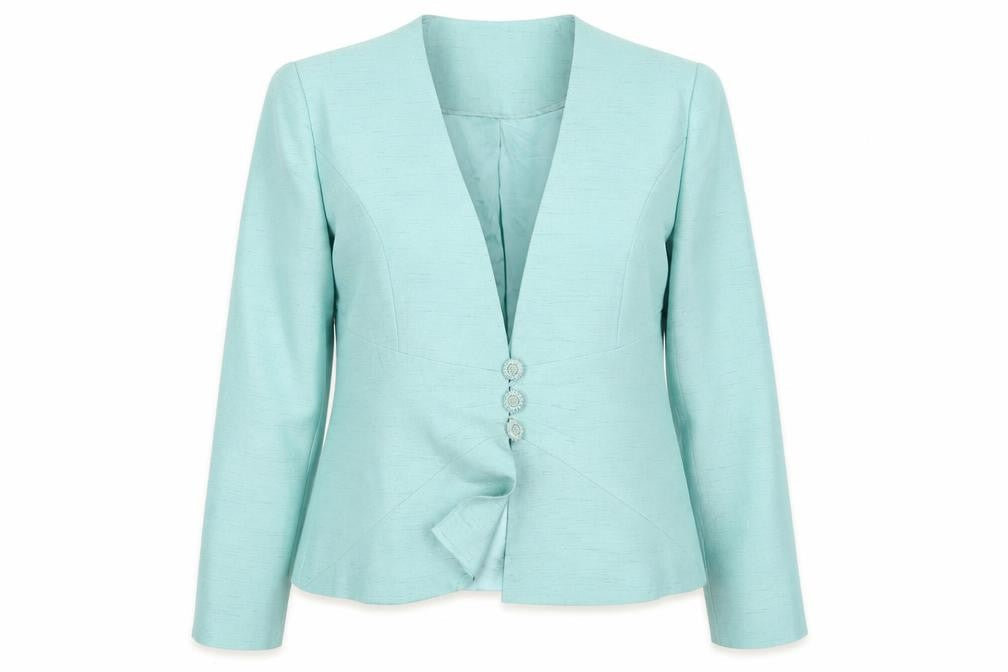 Womens UK Size 12 Jacques Vert Regular Blue Blazer